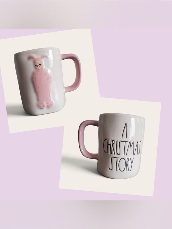 Rae Dunn Other - Rae Dunn A Christmas Story Pink-Handle Ceramic Mug Artisan Magenta